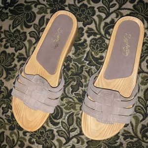 Seychelles Faux Wood Slides Sandals